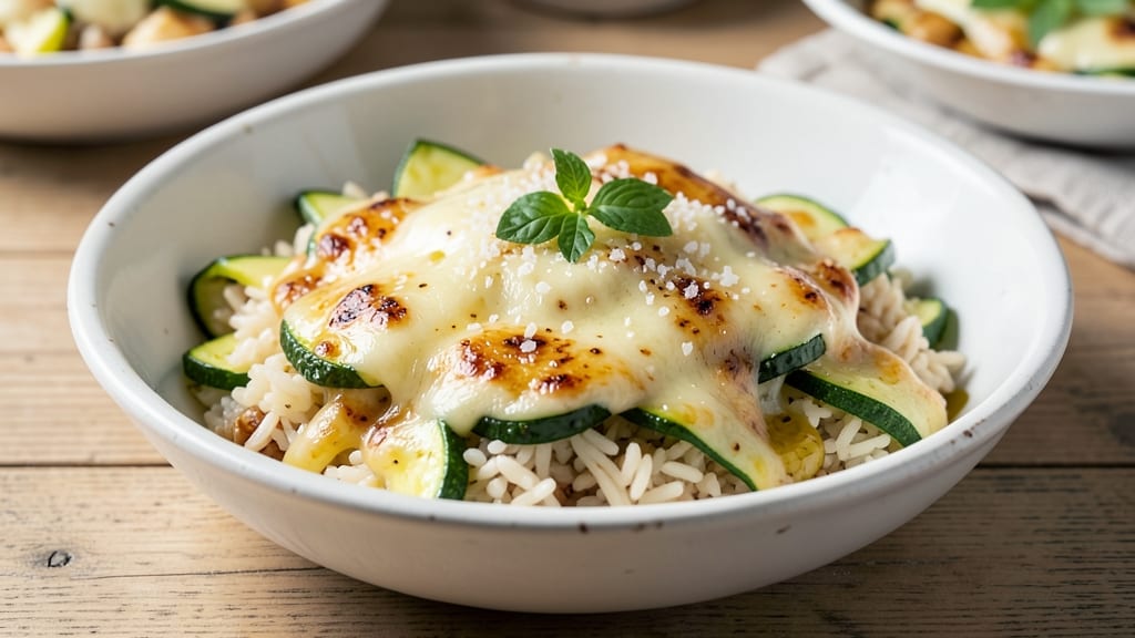 Cheesy Zucchini Rice Recipe: Crispy Top, Melty Cheese Magic