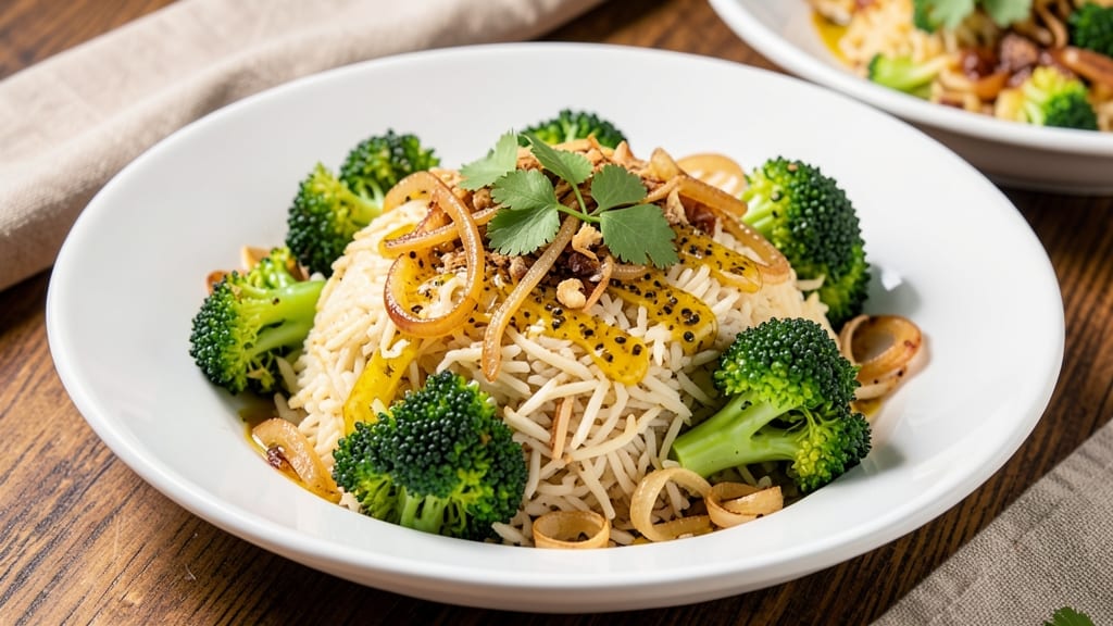 Broccoli Rice Recipe Indian Style: Five-Spice Toasted Crunch with Turmeric Infusion