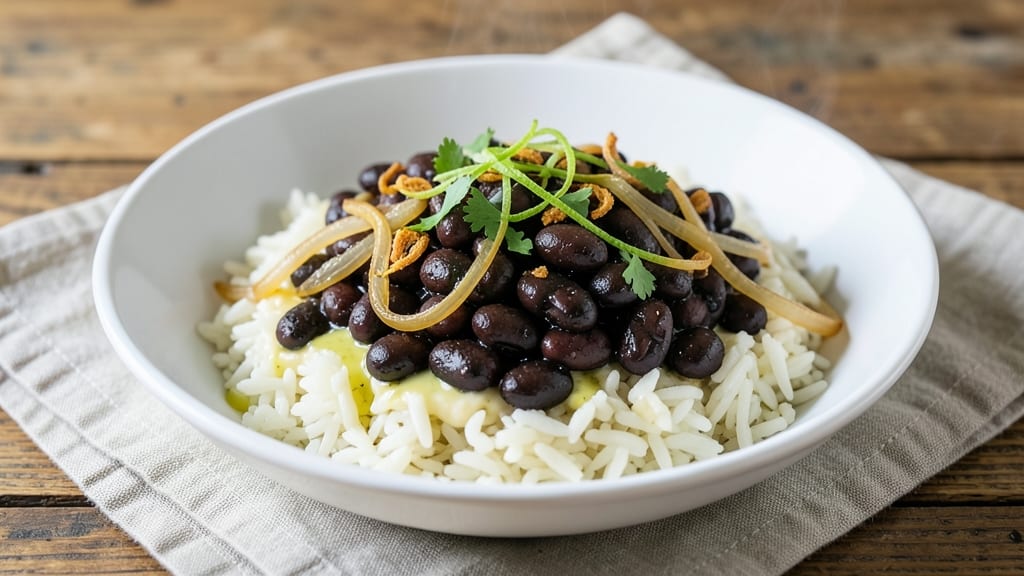 Bush's Seasoned Black Beans and Rice Recipe: Smoky Cumin and Lime Zest One-Pot Harmony