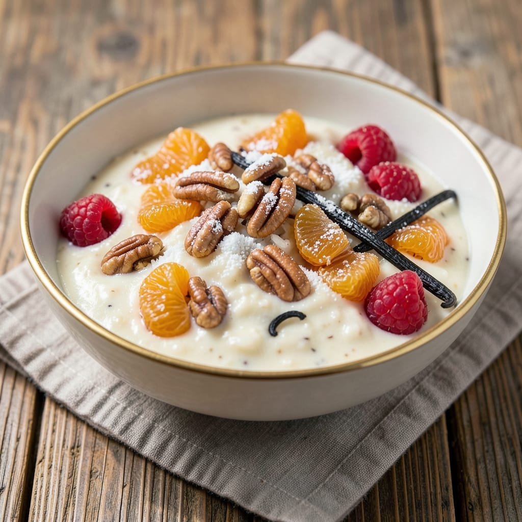 Ambrosia Rice Pudding Recipe: Vanilla-Orange Creaminess With Toasted Pecan Crunch