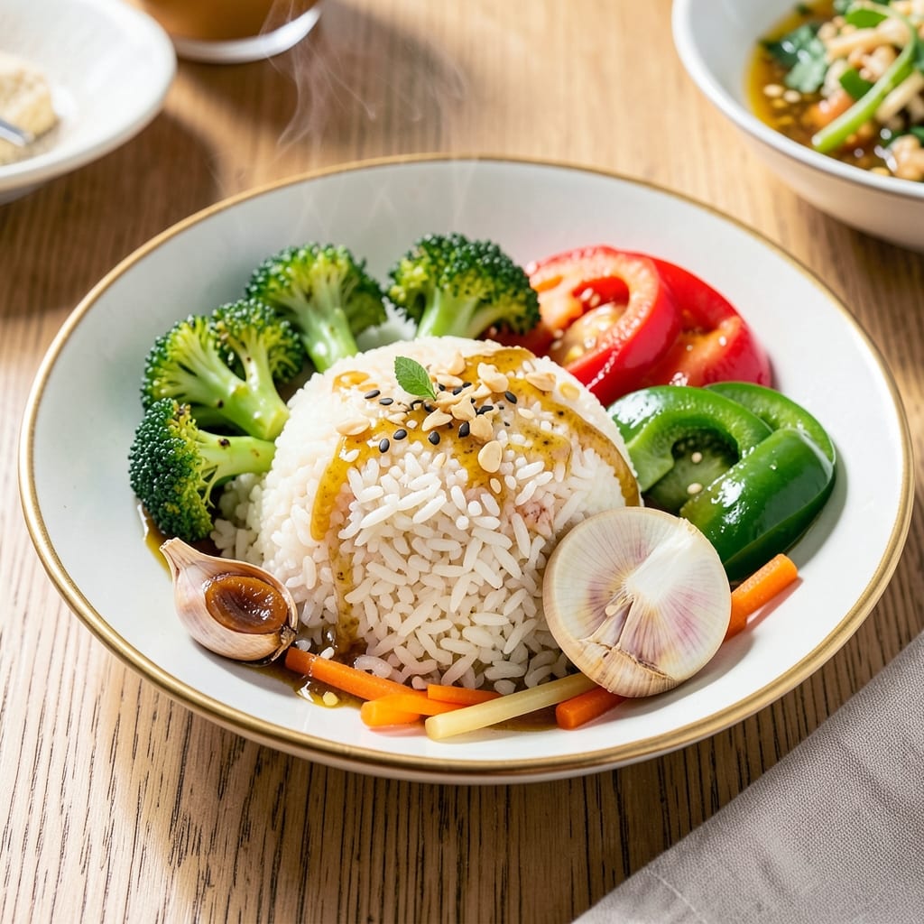 Asian Rice and Vegetables Recipe: Wok-Tossed Fragrance with Charred Crispness