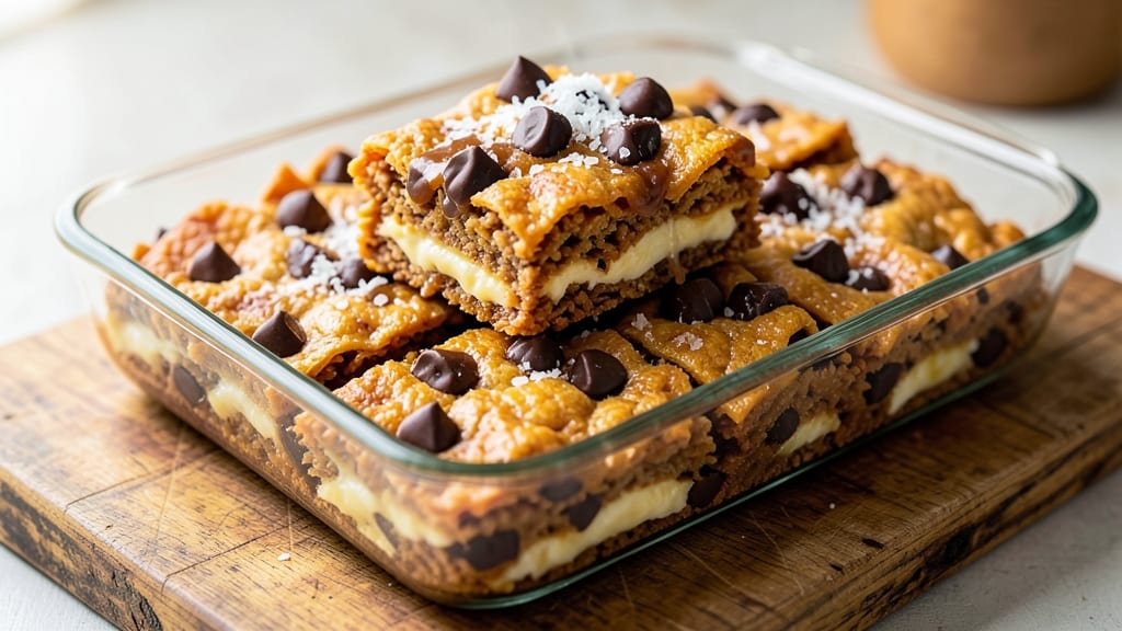 Chocolate Chunk Rice Krispie Treats Recipe: Gooey Melted Centers and Crunchy Edges