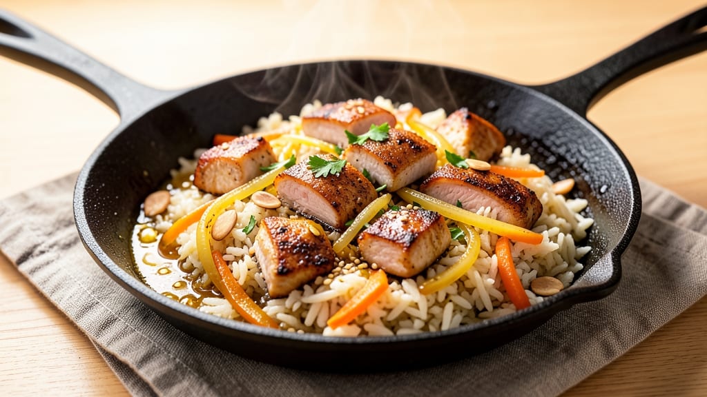 Chicken and Rice in a Pan Recipe: One-Pan Protein-Rice Harmony