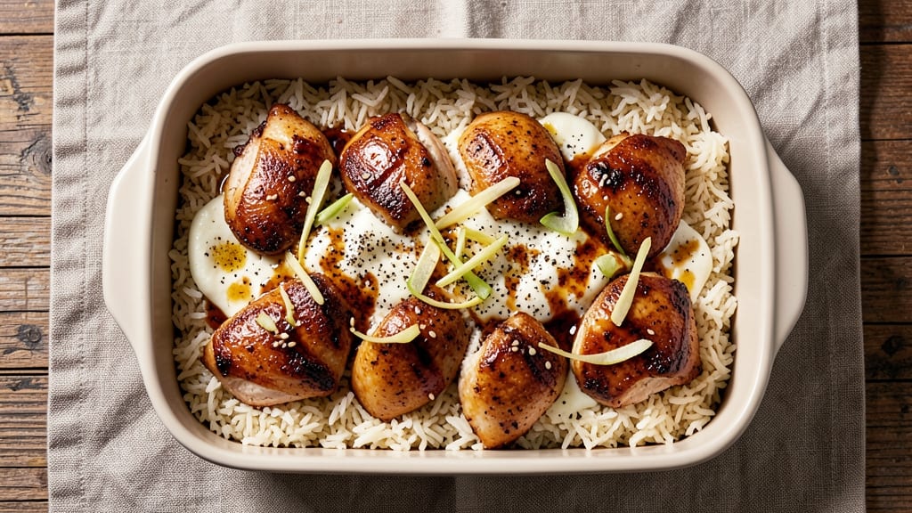 Chinese Chicken and Rice Casserole Recipe: Five-Spice Eggy Protein Fusion in One Pan