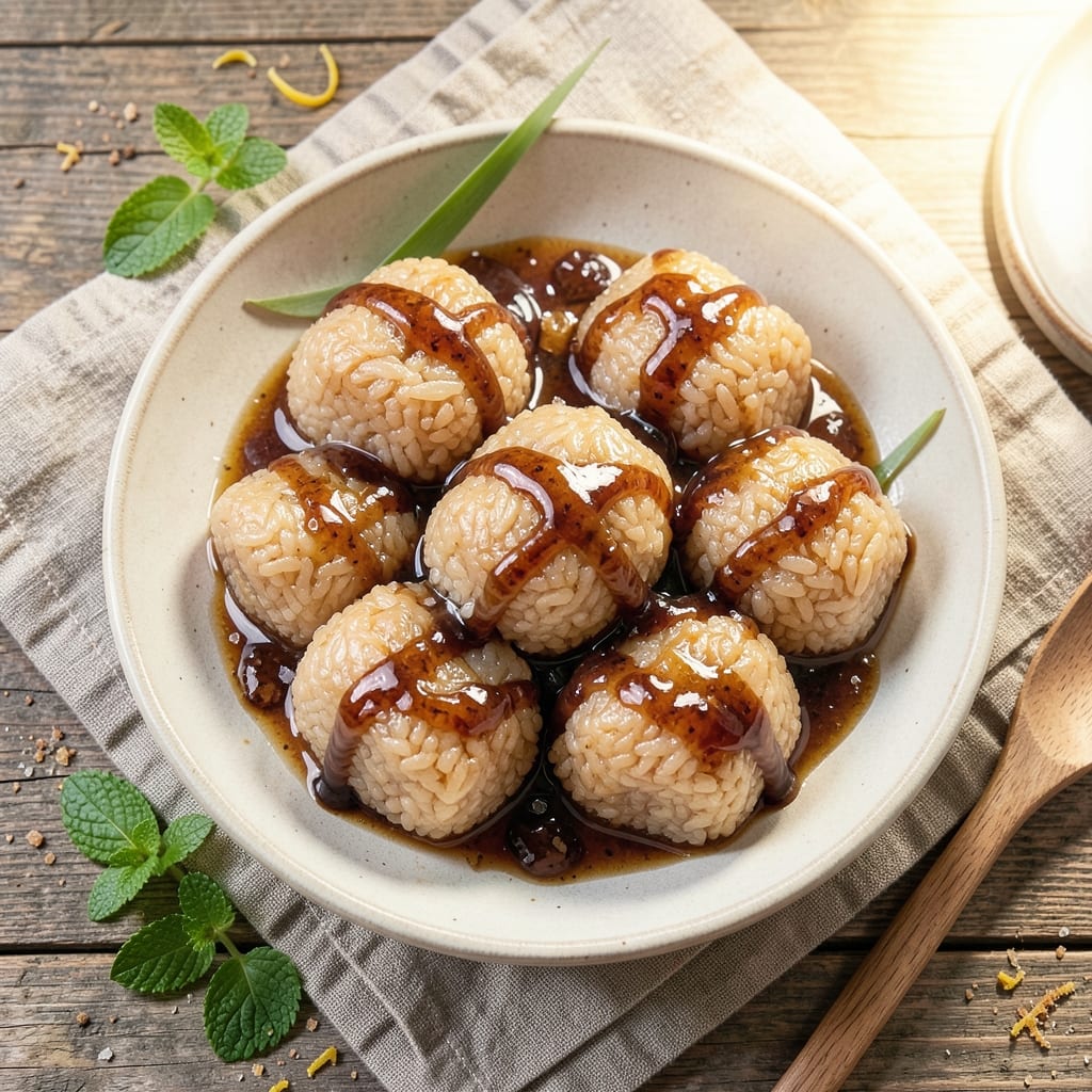 Alkaline Rice Dumplings Recipe: Silky Gluten-Free Bites with Tangy Tamarind Zing