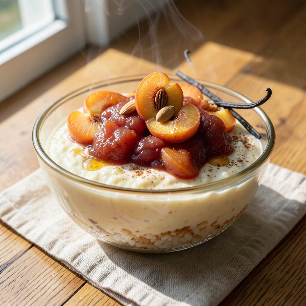 Apricot Rice Pudding Recipe: Warm Spiced Vanilla with Jammy Fruit Bites