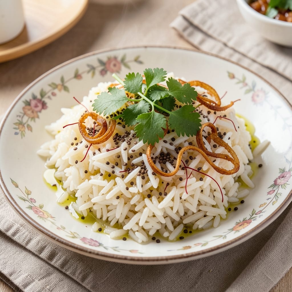 4 Servings of Rice Recipe: Toasted Cumin and Saffron Aroma in 20 Minutes