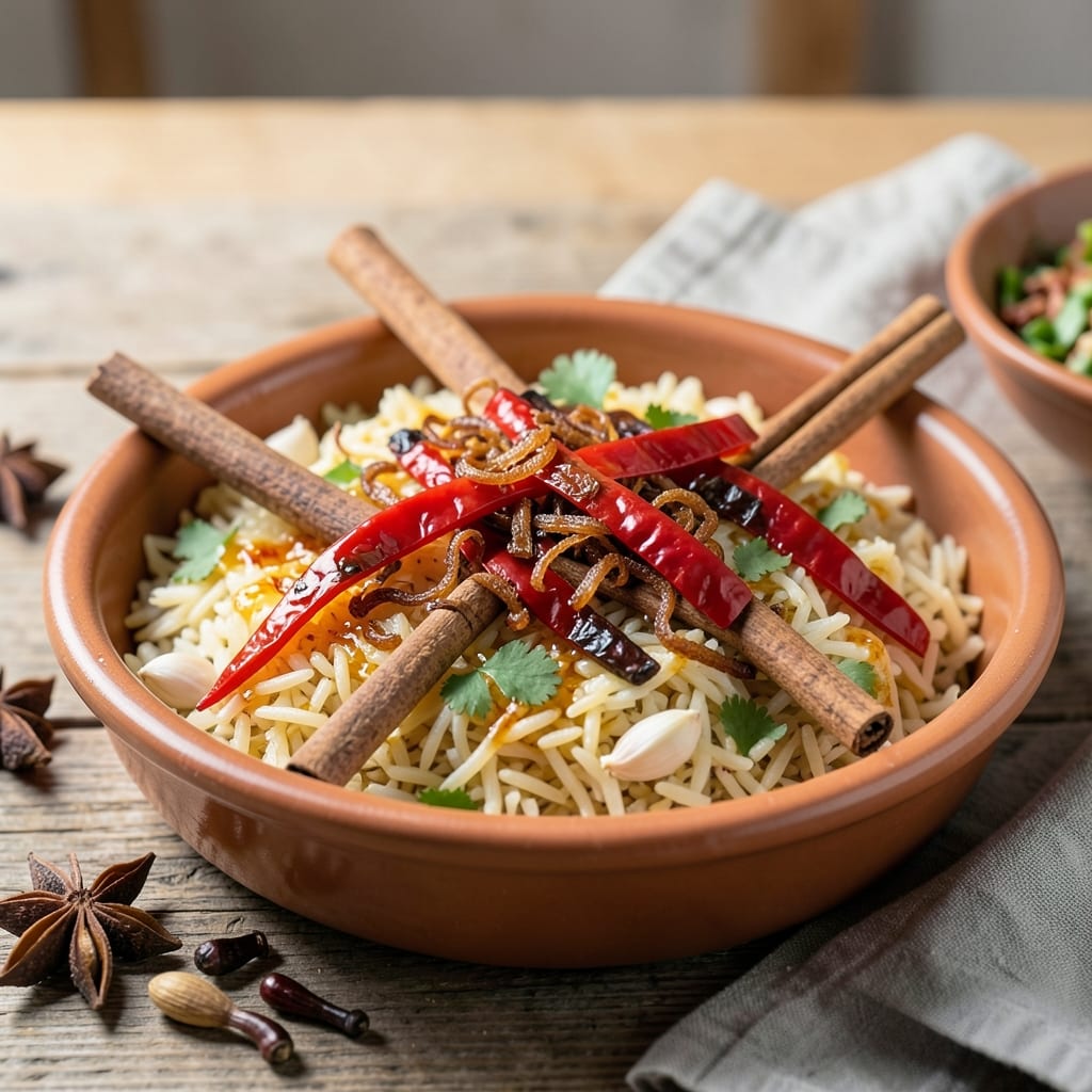 Arabian Rice Recipe: Saffron-Infused Crunch and Toasted Spice Layers