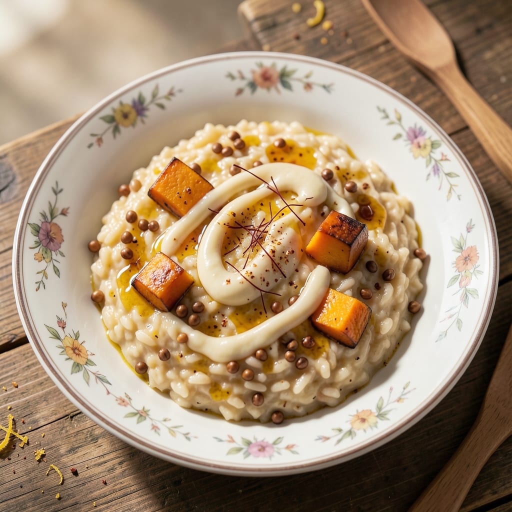 Acquerello Rice Risotto Recipe: Saffron-Infused Creaminess With Toasted Barley Crunch