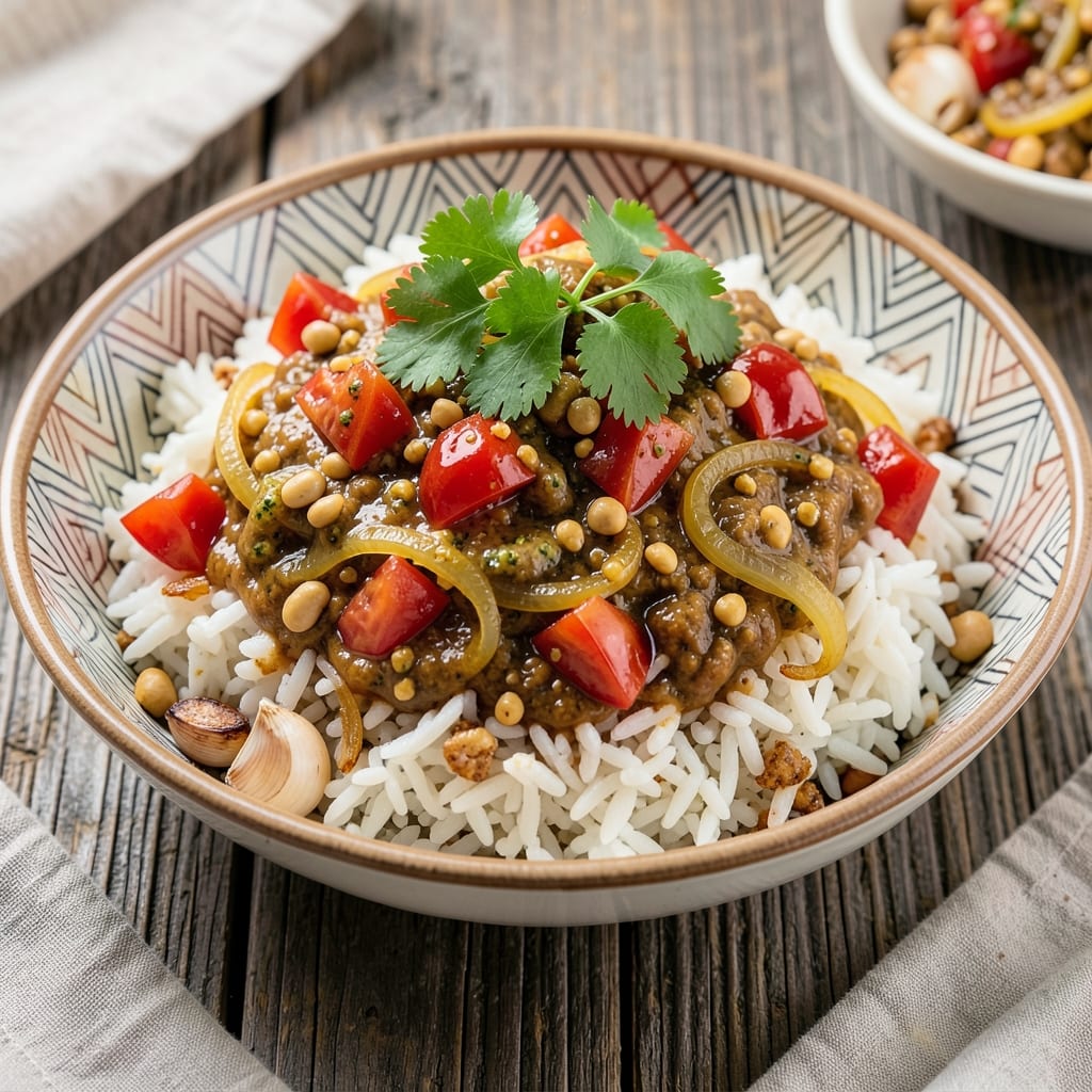 African Dry Rice Recipe: Toasted Peanut and Tomato-Spiced One-Pot Magic