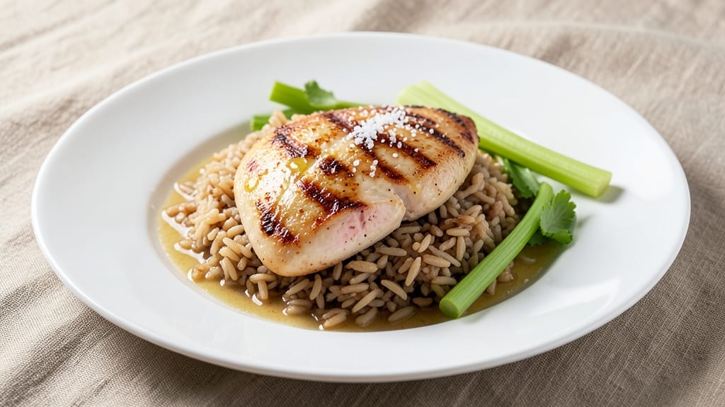 Chicken and Rice Gym Recipe: One-Pan Protein-Packed Meal With Celery Crown Crunch