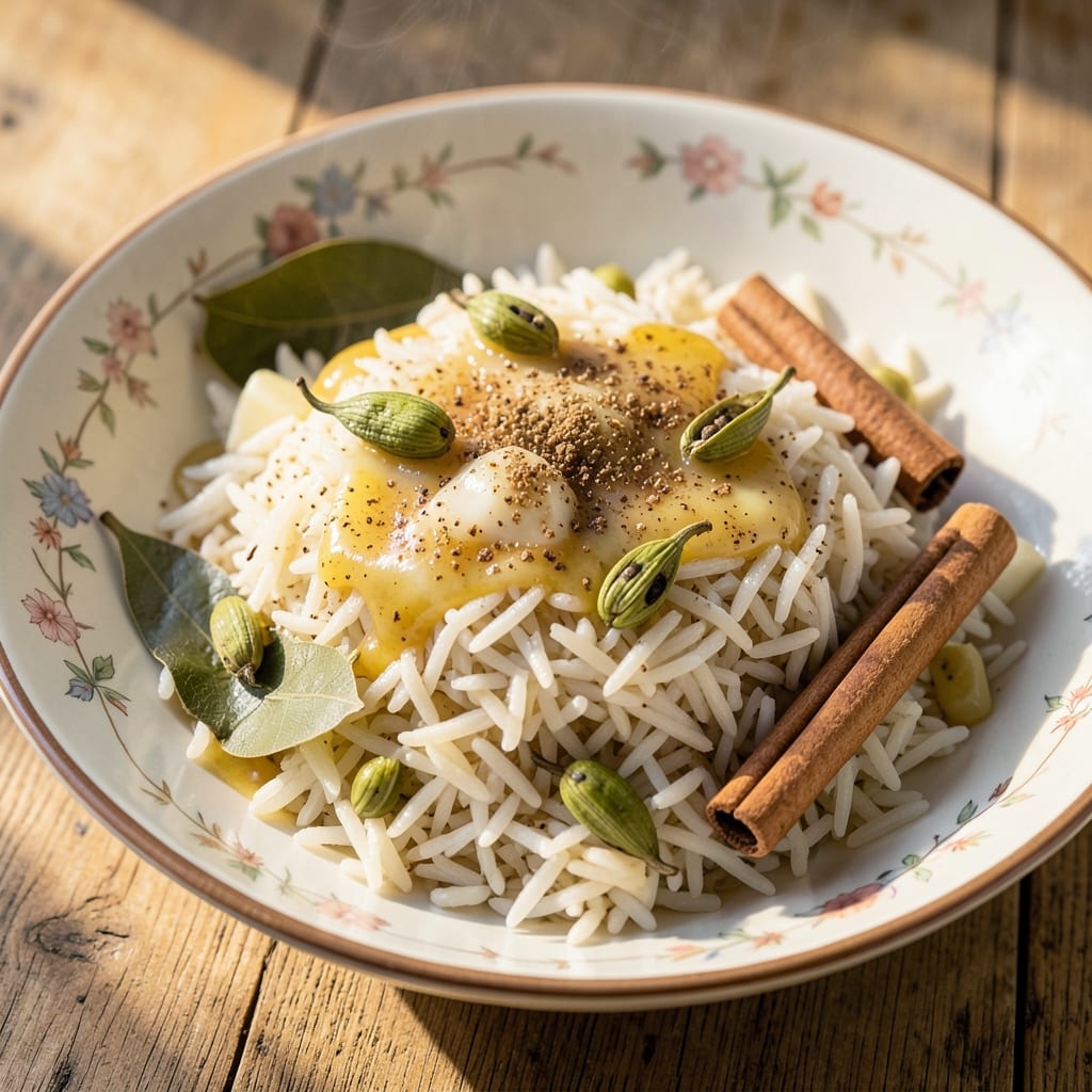 Asian Basmati Rice Recipe: Fragrant Cumin and Cardamom Infusion