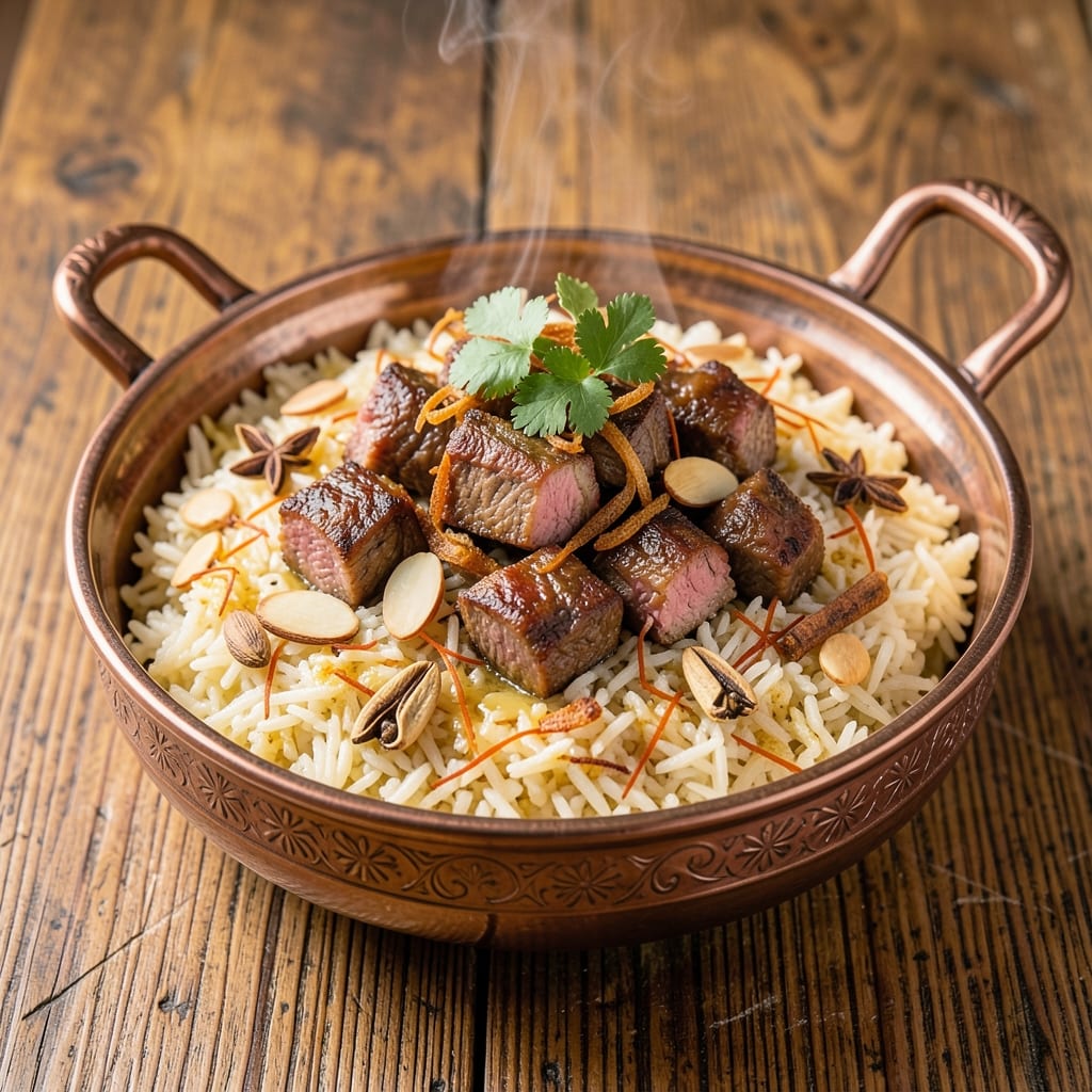 Afghani Pulao Rice Recipe: Saffron-Infused Fragrance with Toasted Basmati Crunch