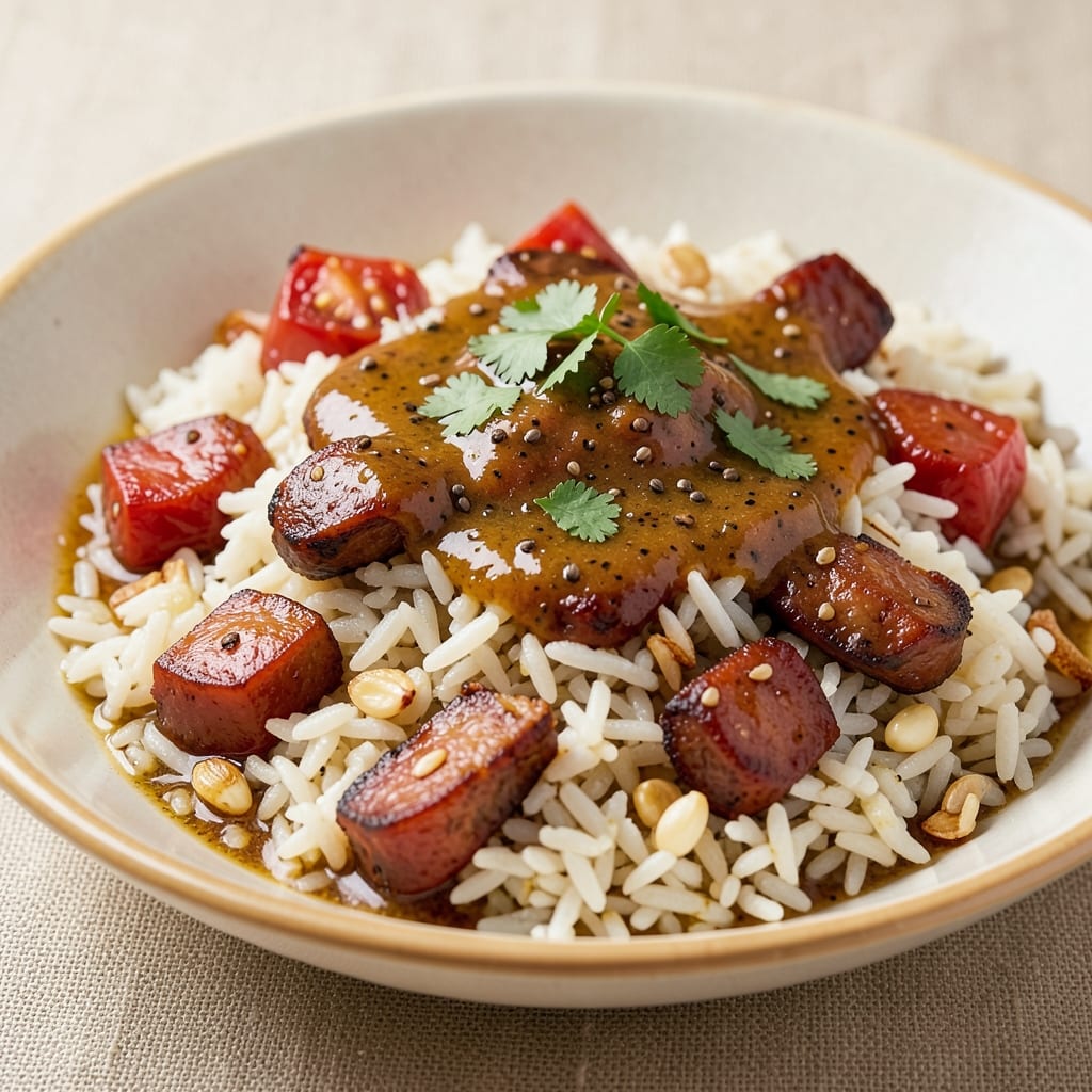 Aaron Sanchez's Mexican Rice Recipe: Smoky Chorizo and Cumin Crunch in One Pot