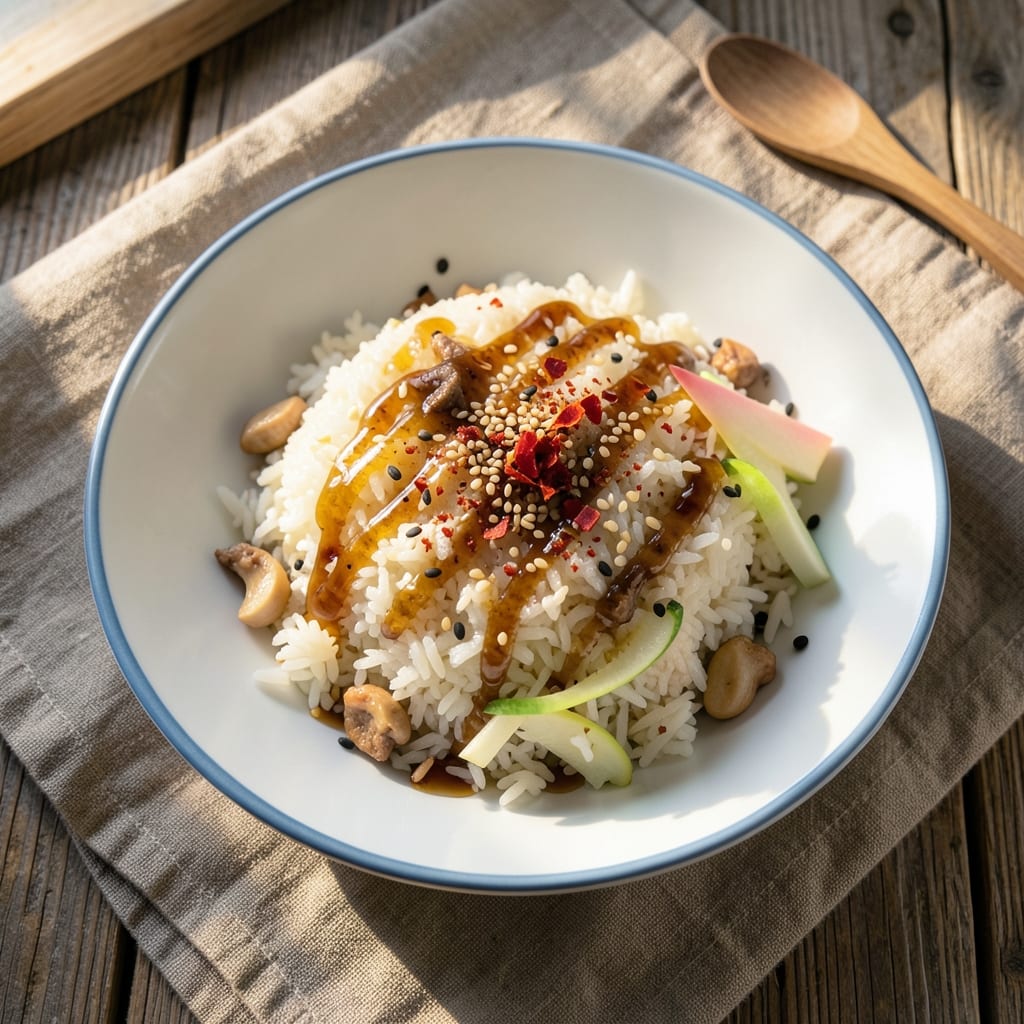 Asian Seasoned Rice Recipe: Five-Spice Crunch With Toasted Sesame