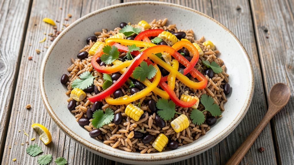 Brown Rice and Black Bean Salad Recipe: Protein-Packed Meal Prep in 15 Minutes