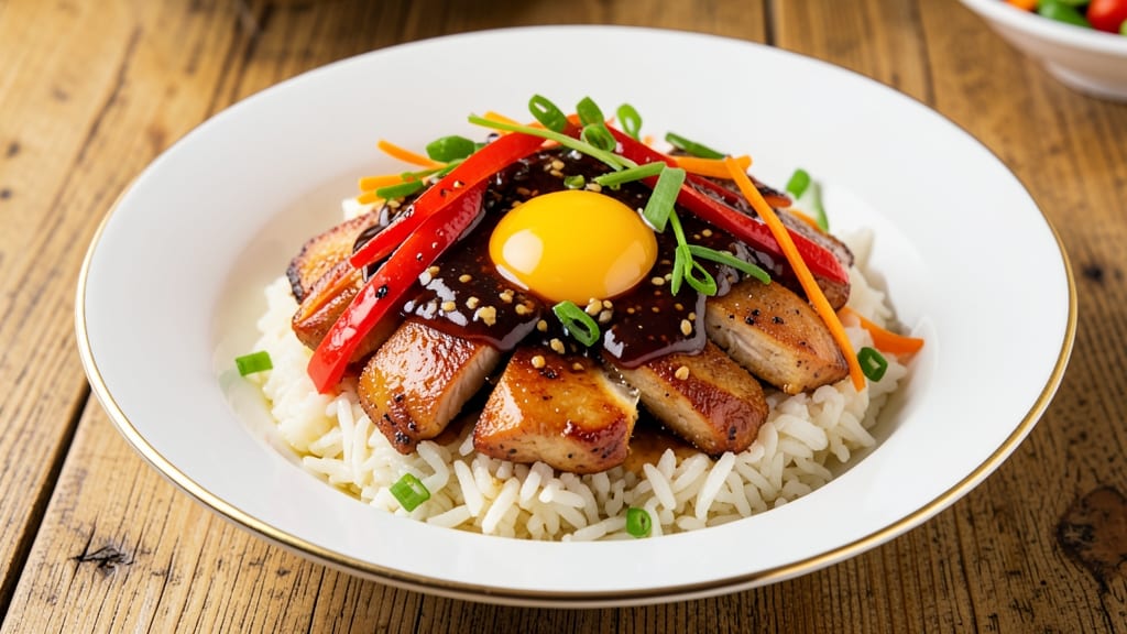 Chinese Rice and Sauce Recipe: Wok-Tossed Crunch With Silky Egg Ribbons