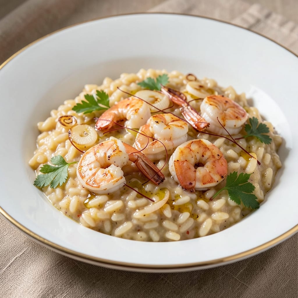 Arborio Rice and Shrimp Recipe: Saffron-Kissed Creaminess With Crispy Edges