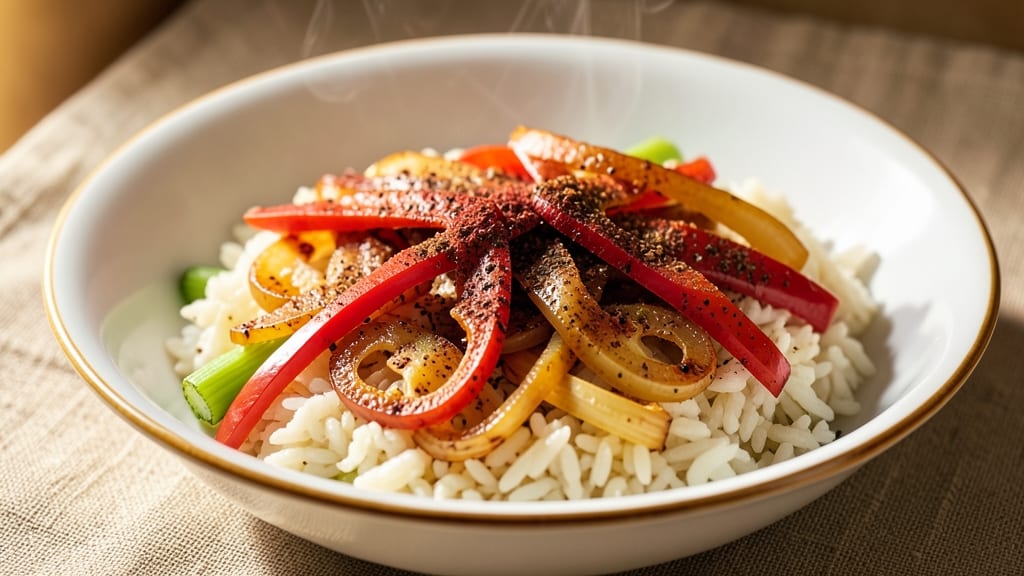 Cajun Ninja Rice Recipe: Smoky Spice and Crispy Celery Crown Fusion