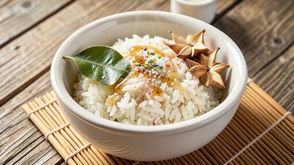 Chinese Steamed White Rice Recipe: Fragrant Jasmine Grain with Lightly Toasted Seeds
