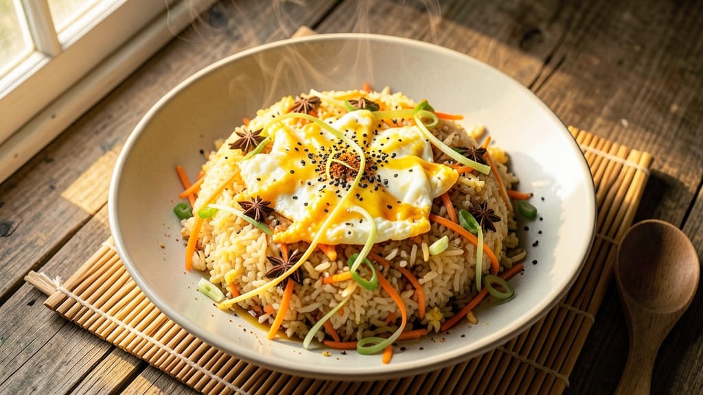Chinese Five Spice Egg Fried Rice Recipe: Wok-Heated Crunch With Fragrant Aromatics