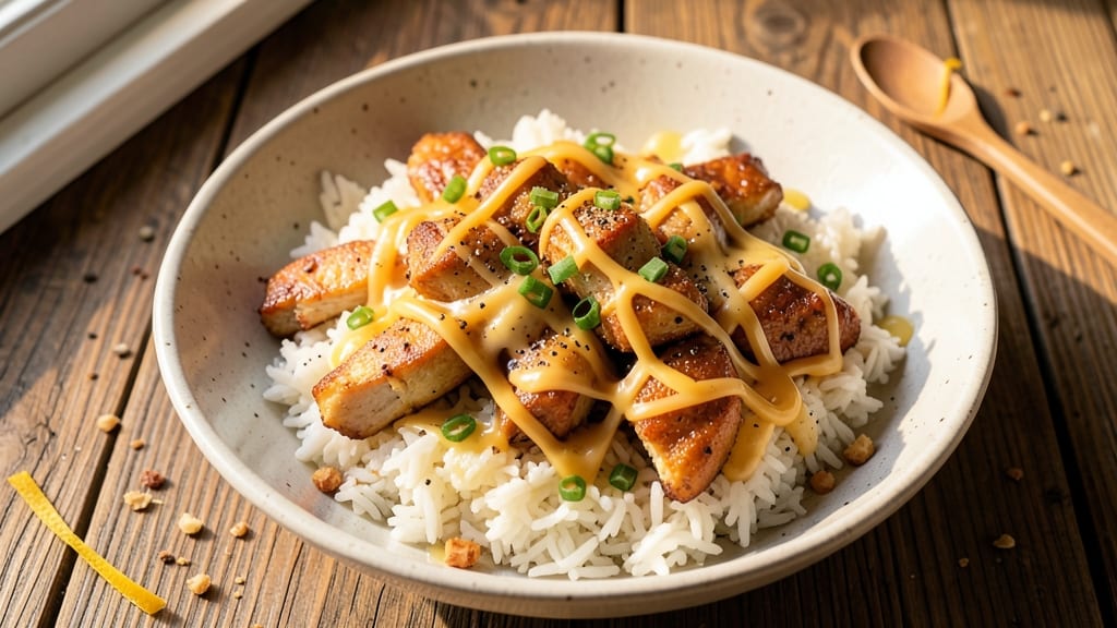 Cheesy Chicken Rice Bowl Recipe: Crispy-Topped Comfort With Melty Cheese Magic
