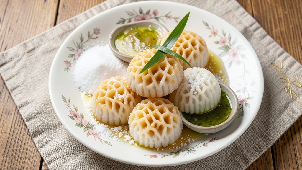 Chinese White Honeycomb Rice Cake Recipe: Steamed Clouds With Crunchy Honeycomb Magic