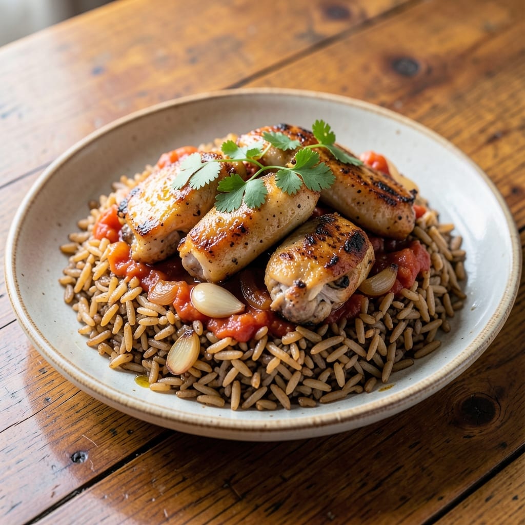 Arroz Con Pollo With Brown Rice Recipe: One-Pot Latin Flavors in 40 Minutes