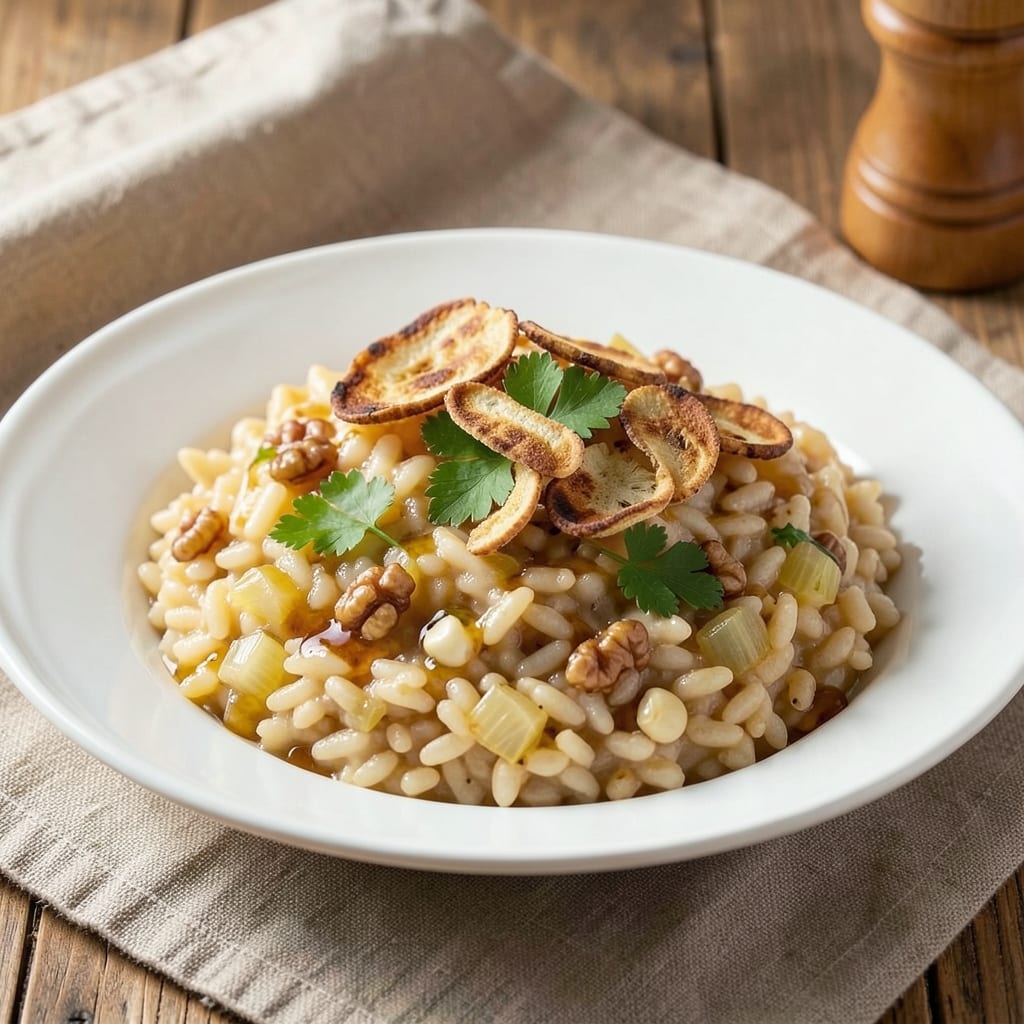 Arborio Rice Recipe Italian: Al Dente Risotto With Toasted Nut Crunch