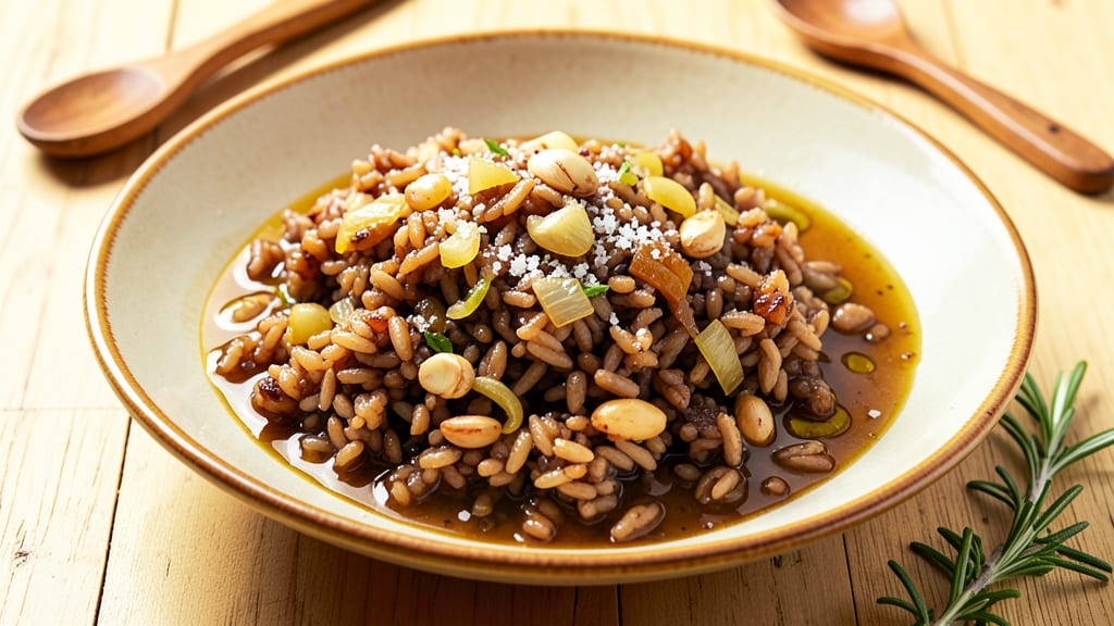 Brown Rice Pilaf with Orzo Recipe: Nutty-Grain Fusion With Toasted Crunch