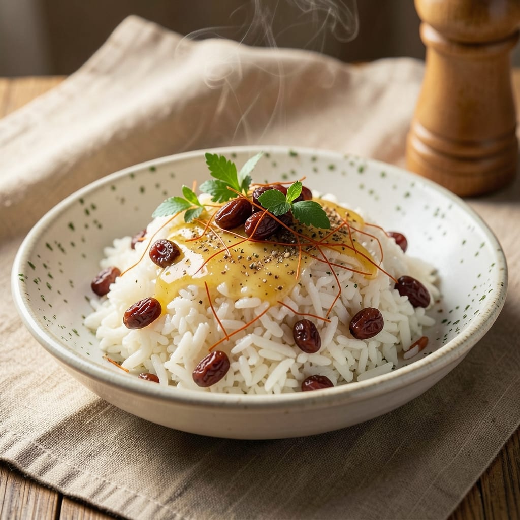 Armenian White Rice Recipe: Toasted Barberry and Saffron Infusion