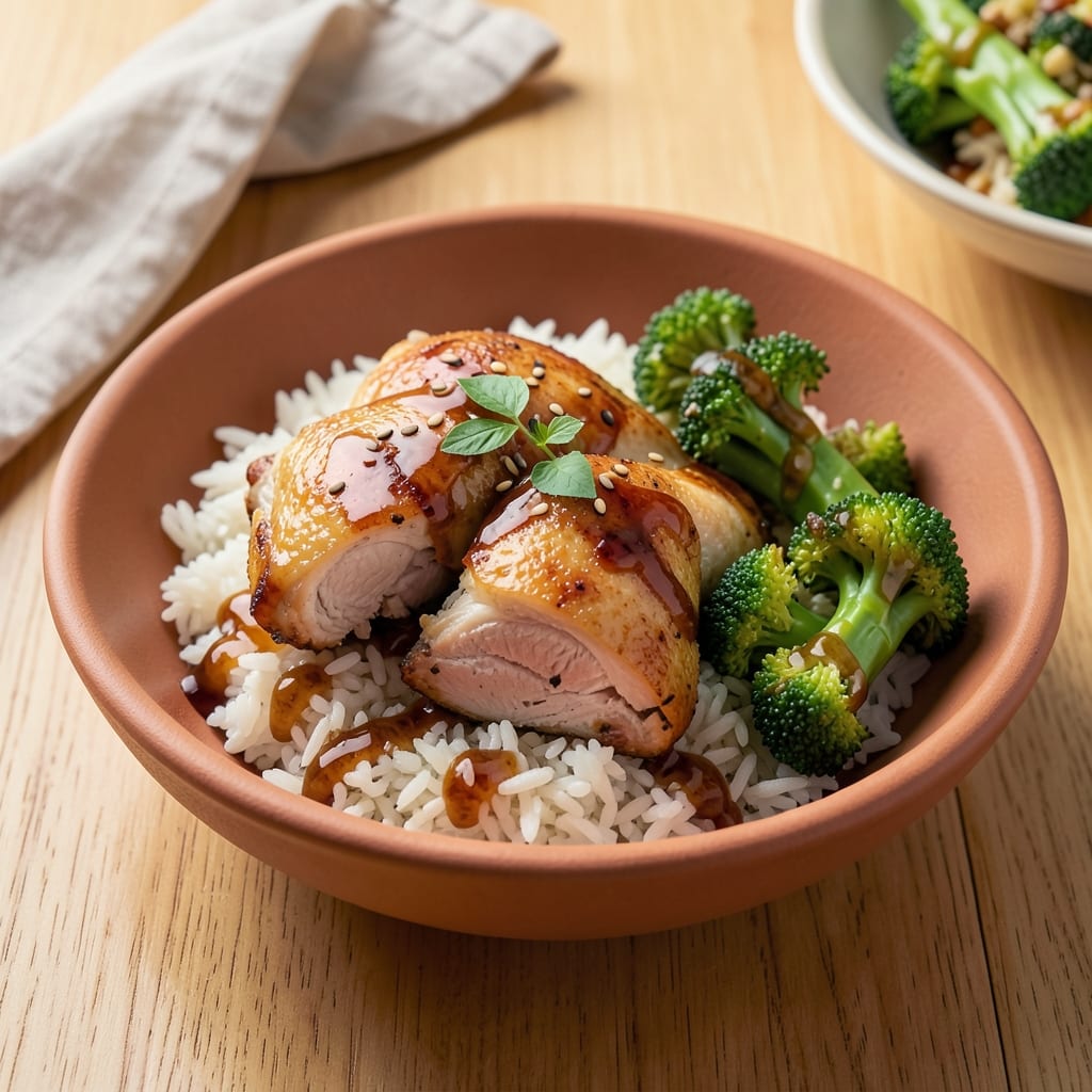 5 Ingredient Chicken and Broccoli Recipe with Rice: Honey Garlic Glaze Meets Steamed Perfection