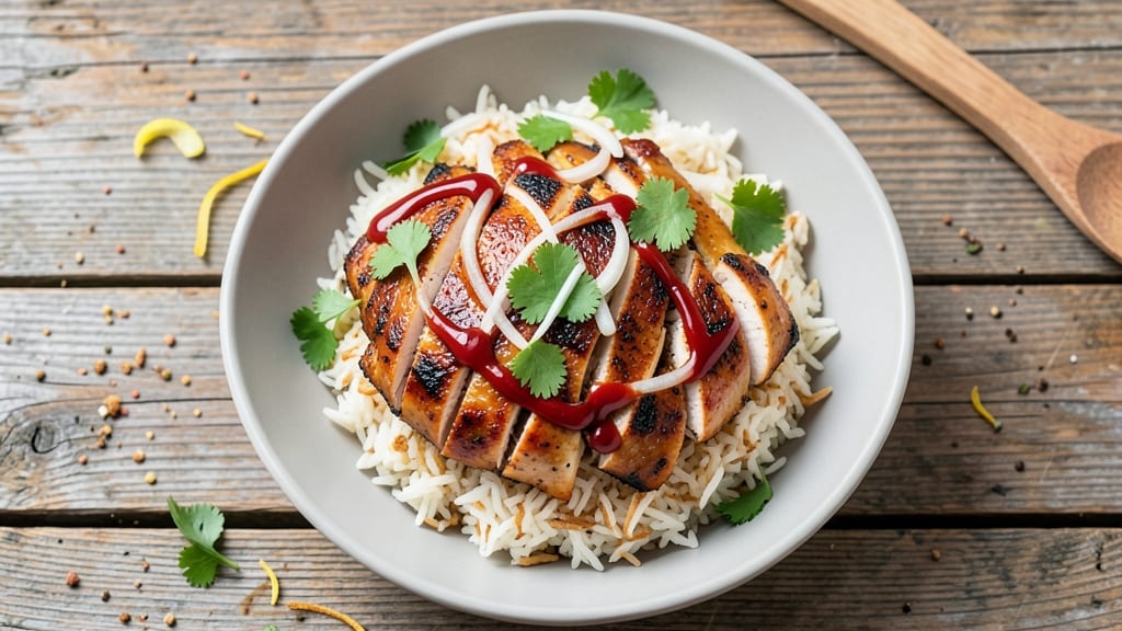 Chipotle Chicken Rice Bowl Copycat Recipe: Smoky Chipotle Chicken Over Fragrant Cilantro-Lime Rice
