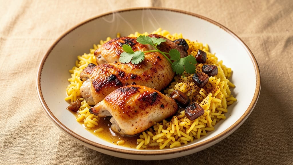 Chicken and Zatarain's Yellow Rice Recipe: Smoky Cumin and Celery Crown Crunch in One Pan