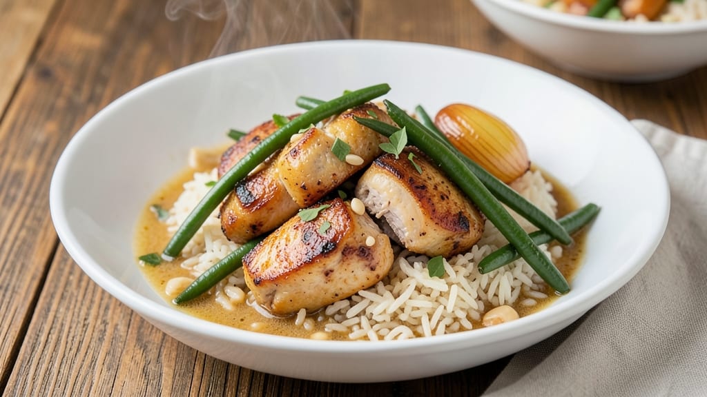 Chicken Rice and Green Beans Recipe: One-Pan Protein-Packed Balance