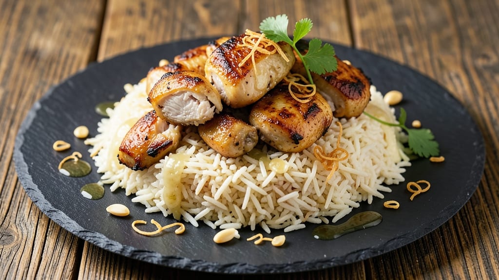 Chicken on a Bed of Rice Recipe: One-Pan Garlic Butter Chicken with Fragrant Jasmine