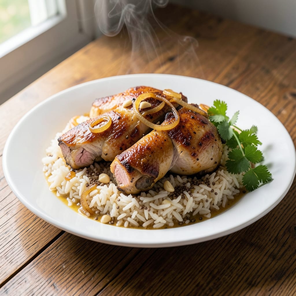 Amazing Chicken And Rice Recipe: Slow-Cooked Spice-Infused Harmony