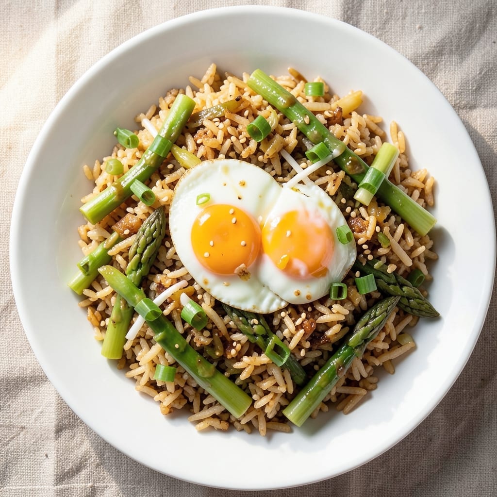 Asparagus Fried Rice Recipe: Bright Green Bites in One-Pan Magic