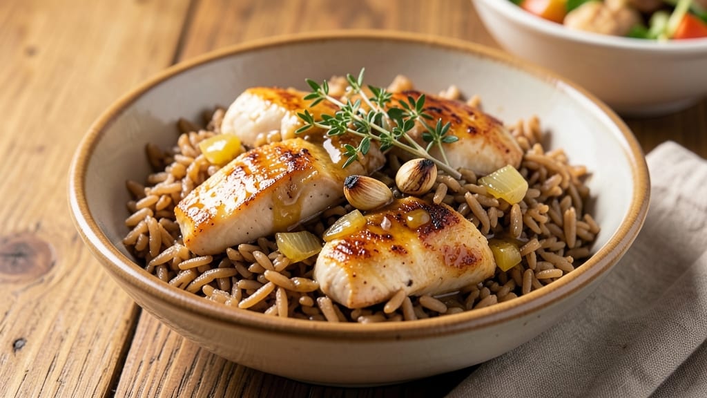Chicken Flavored Brown Rice Recipe: Savory Chicken Broth Infusion in One Pot