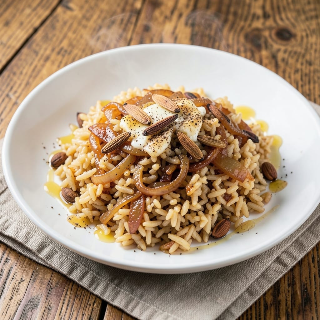 Anson Mills Rice Recipe: Golden-Grain Pilaf With Toasted Spice Crunch