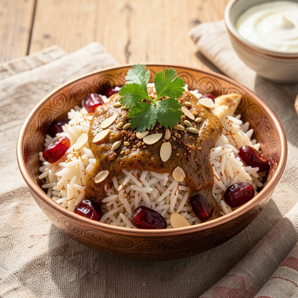 Afghani Rice Recipe Without Meat: Saffron-Infused Fragrance with Toasted Barberry Crunch