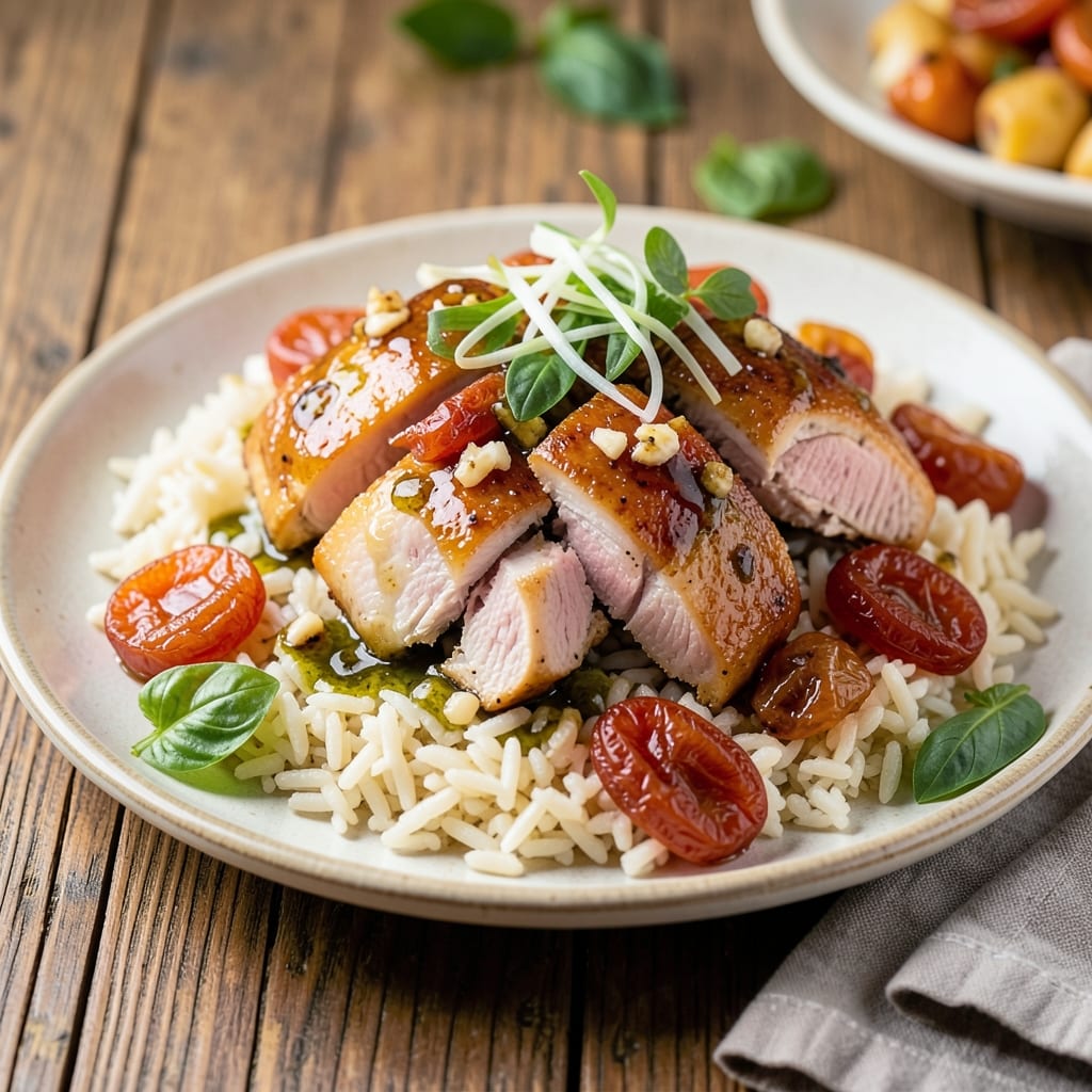 Apricot Chicken and Rice Recipe: Sweet-Tangy One-Pan Harmony