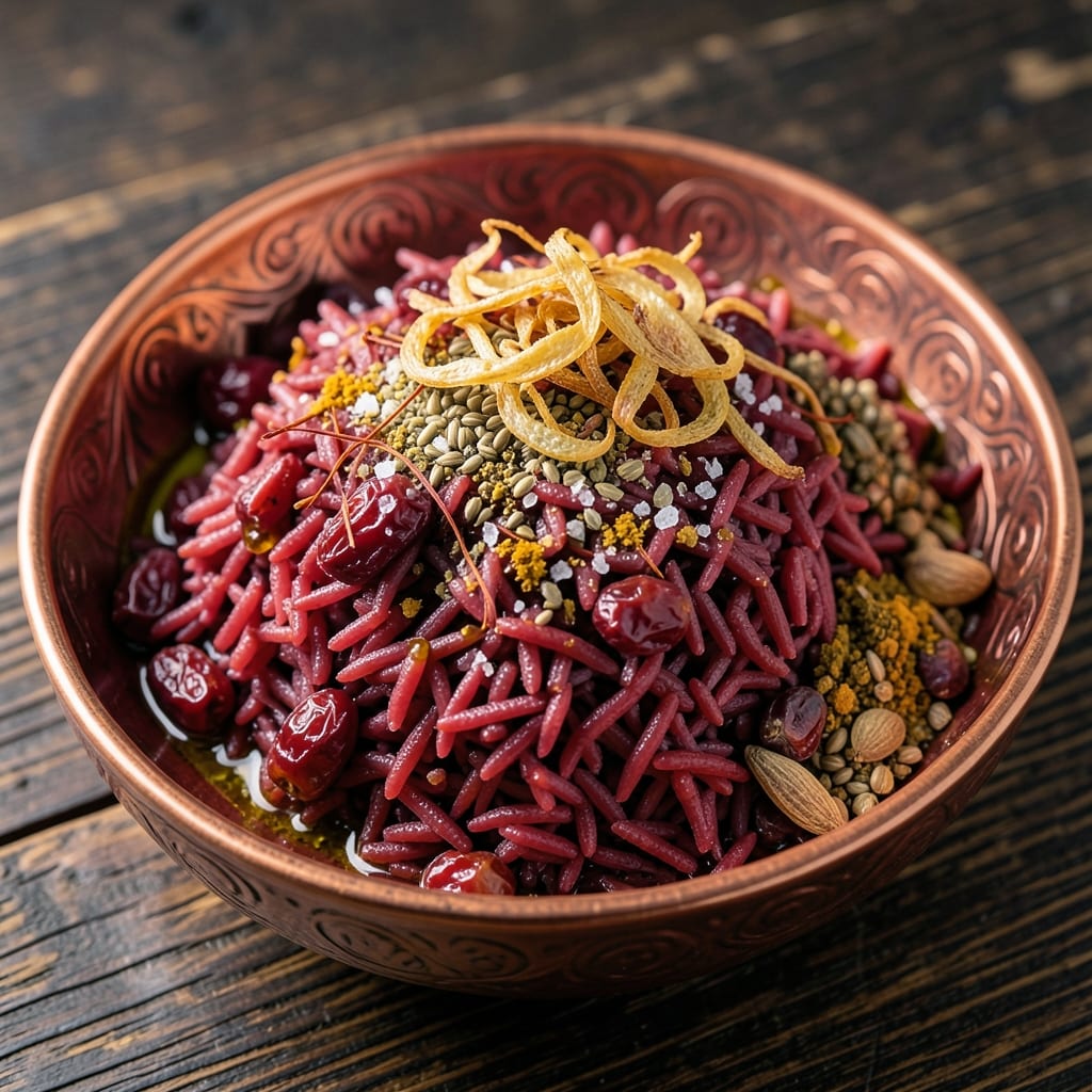 Arabic Red Rice Recipe: Toasted Spice and Barberry Crunch Harmony
