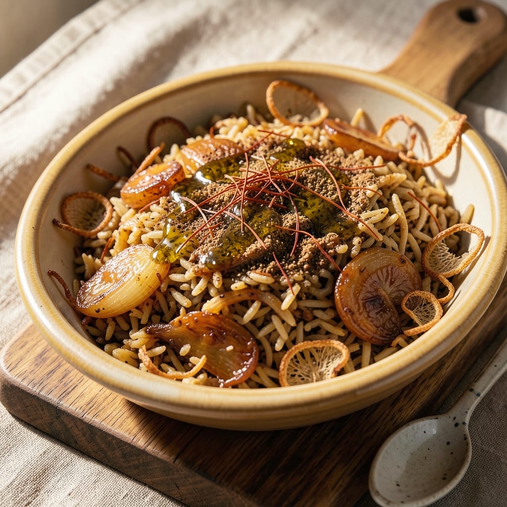 Algerian Rice Recipe: Saffron-Infused Spice Symphony with Toasted Barberry Crunch