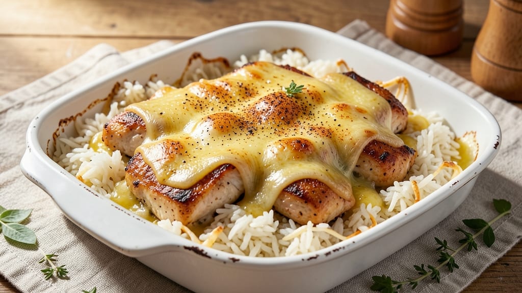 Cheesy Chicken Baked Rice Recipe: Golden Crust Meets Melty Cheese Every Time
