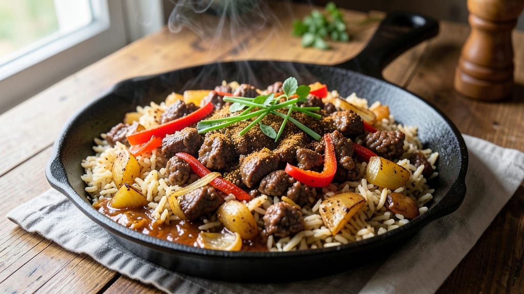 Cajun Dirty Rice Recipe Ground Beef: Bold Spice and Golden Crust in One Pan