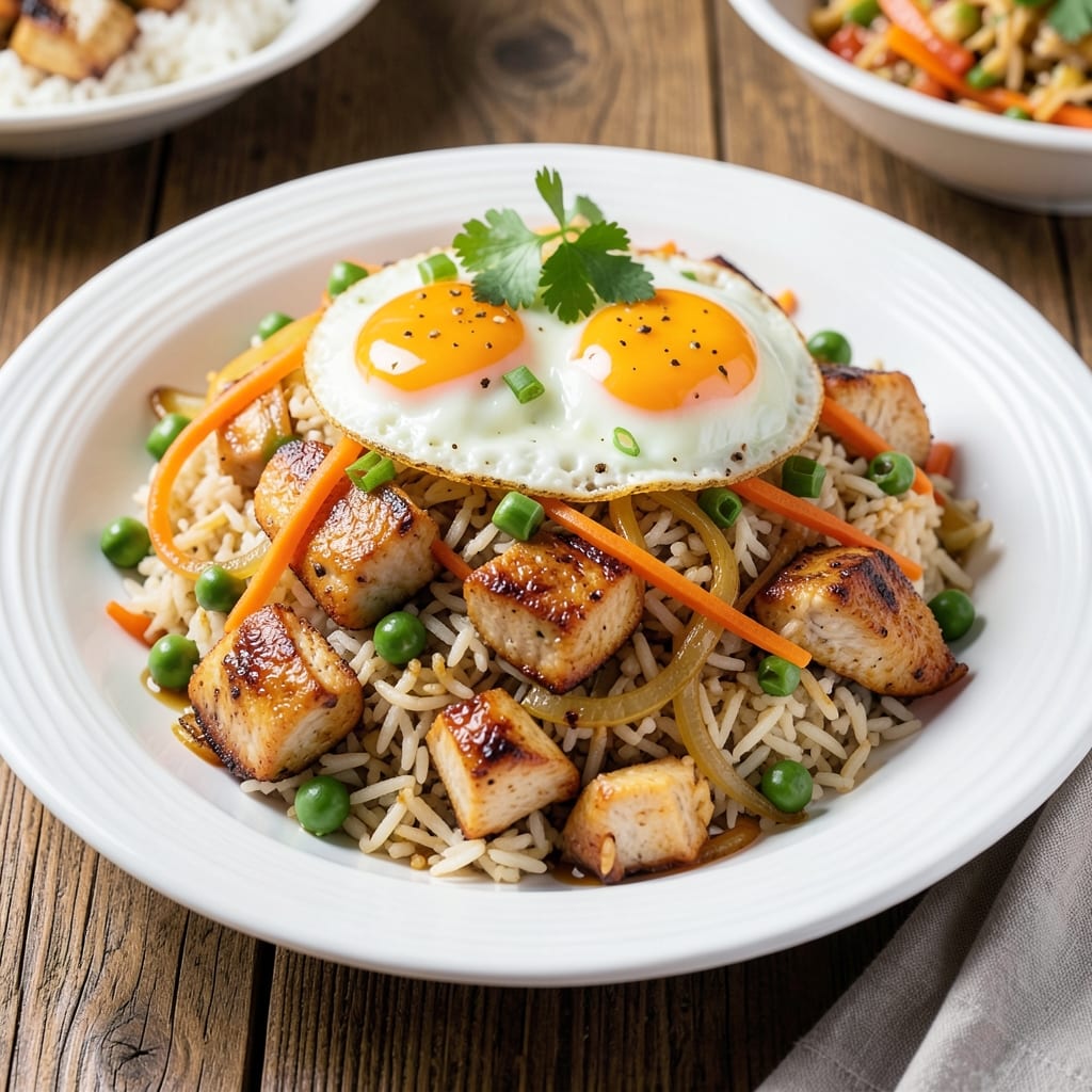 American Chicken Fried Rice Recipe: Crispy Egg Bites and Wok-Tossed Flavor