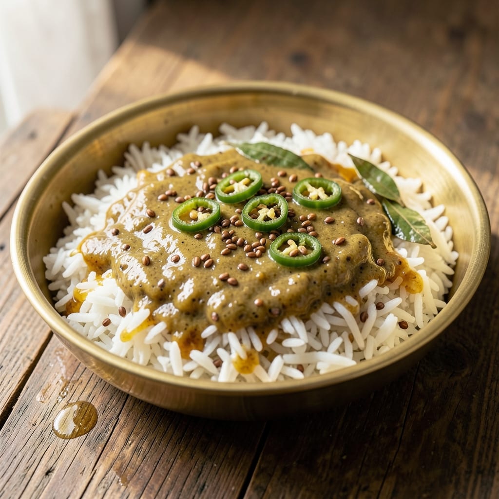 Andhra Coconut Rice Recipe: Toasted Spice and Tamarind Tang in One Pot