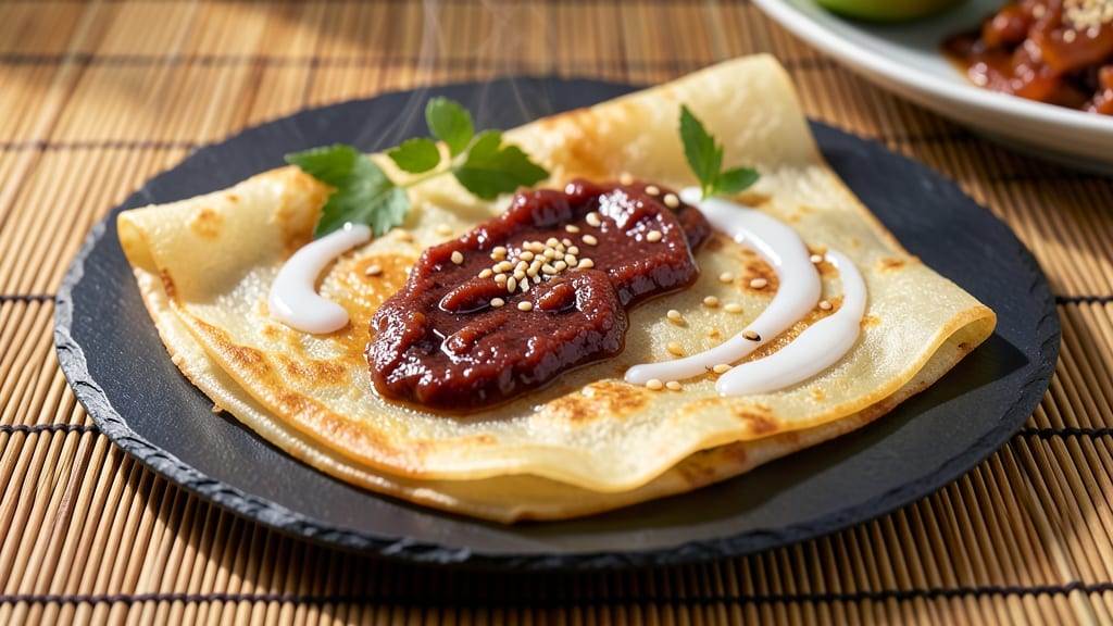 Chinese Rice Crepe Recipe: Silky Egg Ribbons Wrapped in Fragrant Jasmine