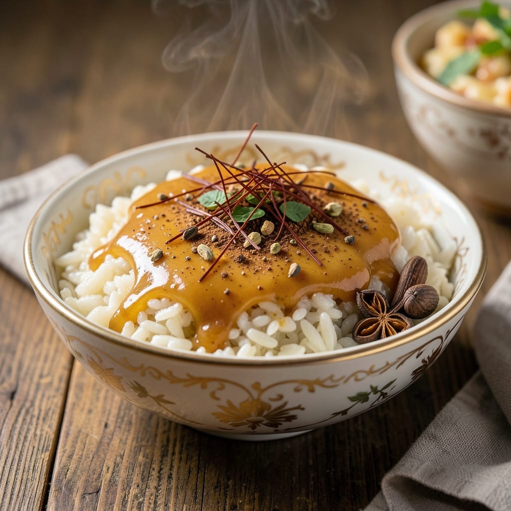 Armenian Rice Pudding Recipe: Saffron-Infused Warmth with Toasted Almond Crunch